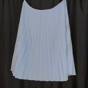 Blue Pleated medium length Calvin Klein skirt